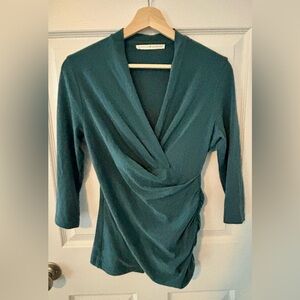 Peruvian Connection Teal Blue Cyprus Top